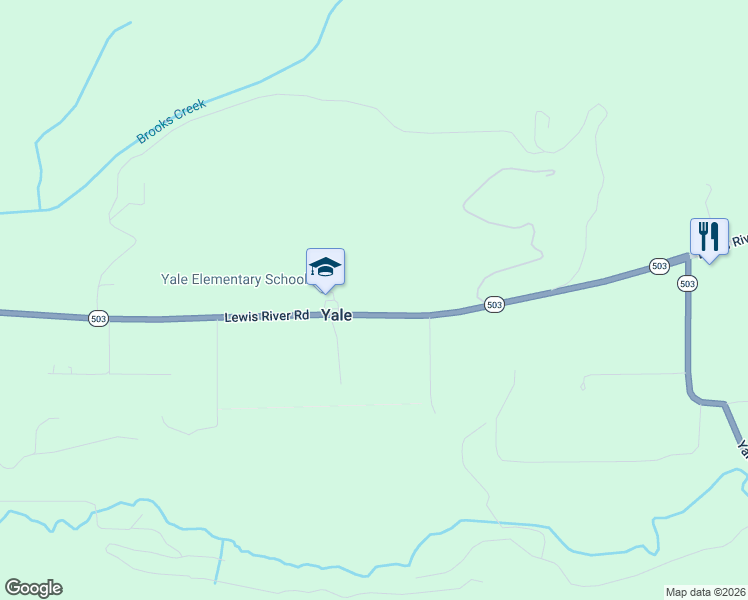map of restaurants, bars, coffee shops, grocery stores, and more near 11846 Lewis River Road in Ariel