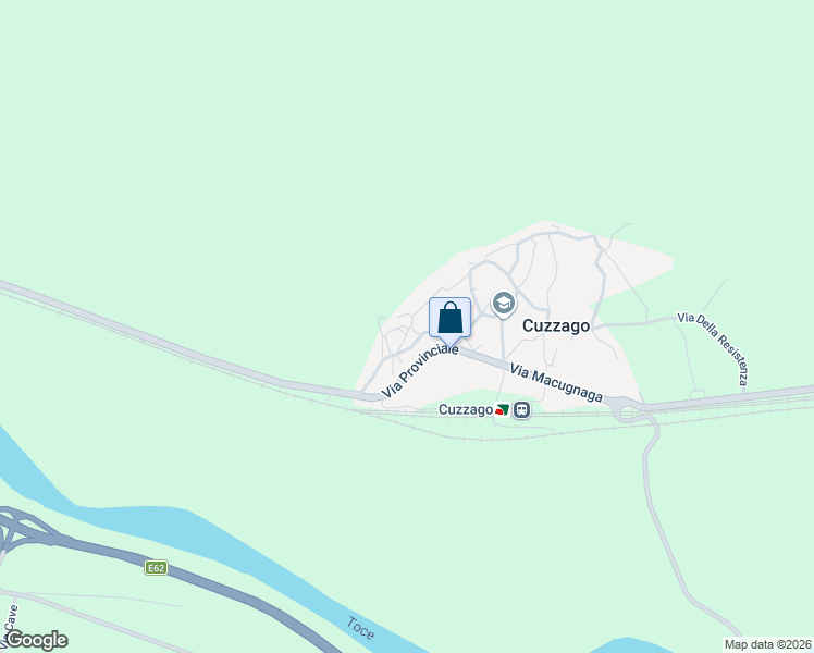 map of restaurants, bars, coffee shops, grocery stores, and more near 4 Via Meggiola in Cuzzago