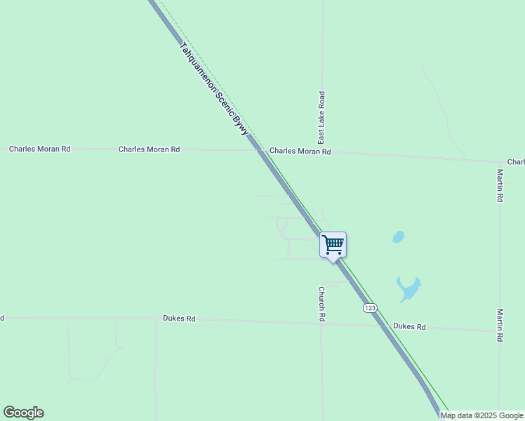 map of restaurants, bars, coffee shops, grocery stores, and more near 1982 Francis Street in Mackinac County