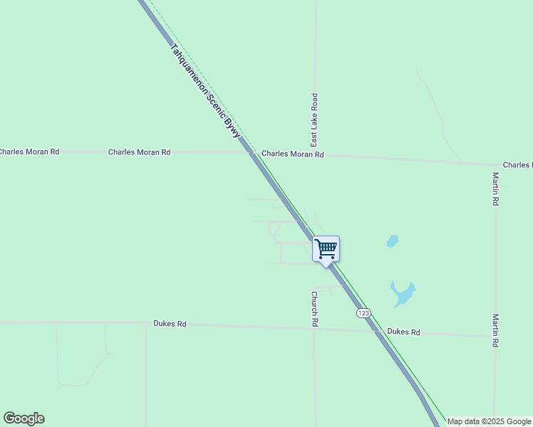 map of restaurants, bars, coffee shops, grocery stores, and more near 1982 Francis Street in Mackinac County