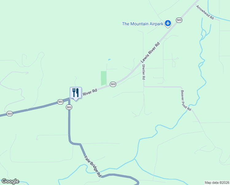 map of restaurants, bars, coffee shops, grocery stores, and more near 300 Fir Road in Ariel