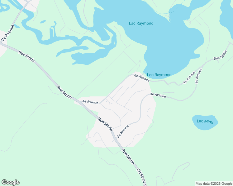 map of restaurants, bars, coffee shops, grocery stores, and more near Rue du Campeur in Laurentides