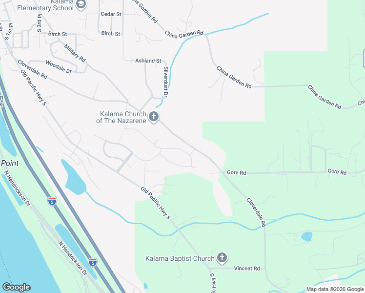 map of restaurants, bars, coffee shops, grocery stores, and more near 622 Stone Park in Kalama