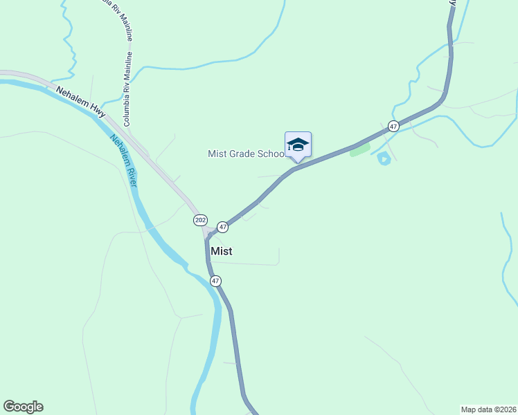 map of restaurants, bars, coffee shops, grocery stores, and more near 69086 Oregon 47 in Clatskanie
