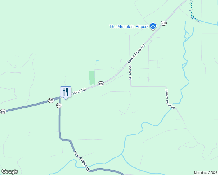 map of restaurants, bars, coffee shops, grocery stores, and more near 14500 Lewis River Road in Ariel