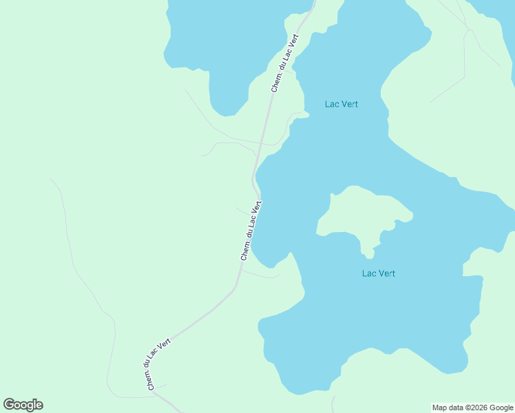 map of restaurants, bars, coffee shops, grocery stores, and more near Chemin du Lac Vert in Outaouais