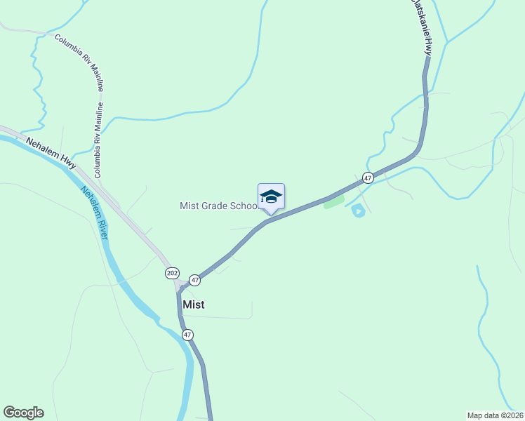 map of restaurants, bars, coffee shops, grocery stores, and more near 69163 Oregon 47 in Clatskanie