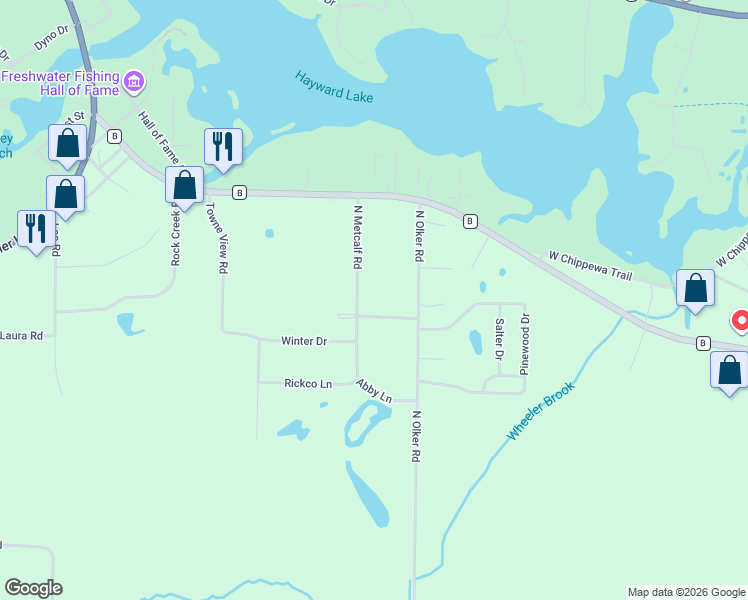 map of restaurants, bars, coffee shops, grocery stores, and more near 10229 West Metcalf Road in Hayward