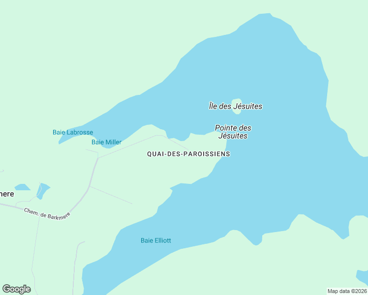 map of restaurants, bars, coffee shops, grocery stores, and more near 70 Chemin des Jésuites in Barkmere, Quebec