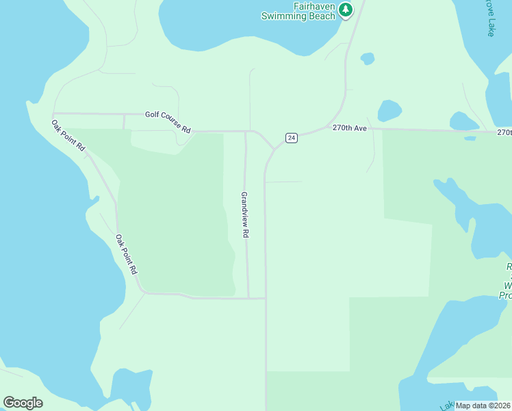 map of restaurants, bars, coffee shops, grocery stores, and more near 26789 Grandview Road in Elbow Lake