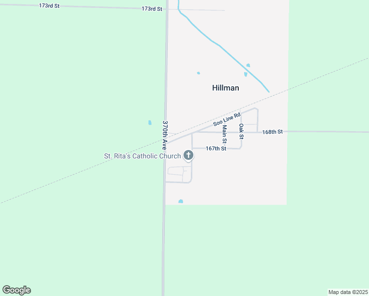 map of restaurants, bars, coffee shops, grocery stores, and more near 16721 Pine Street in Hillman