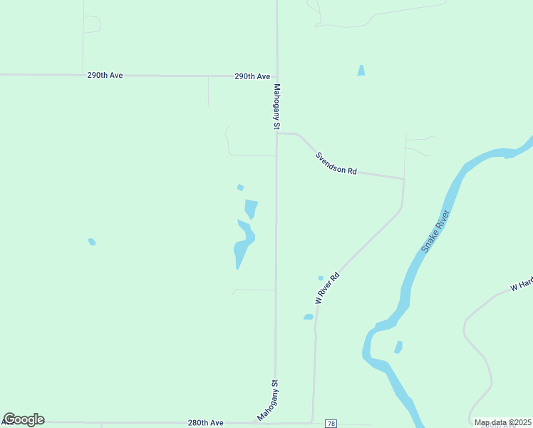map of restaurants, bars, coffee shops, grocery stores, and more near 2861 Mahogany Street in Mora