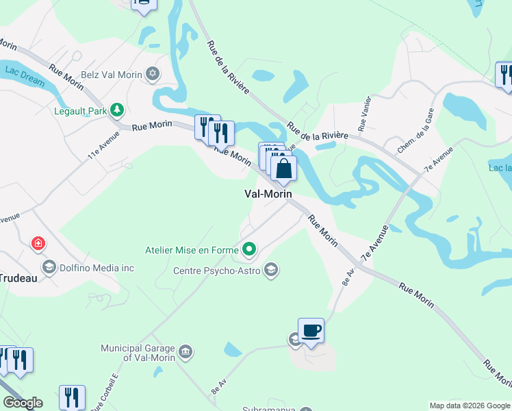 map of restaurants, bars, coffee shops, grocery stores, and more near in 