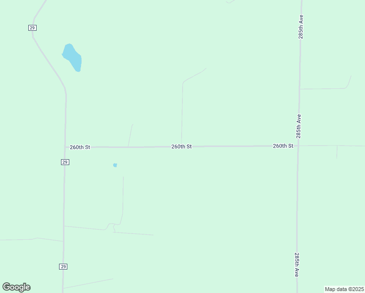 map of restaurants, bars, coffee shops, grocery stores, and more near 28052 260th Street in Long Prairie