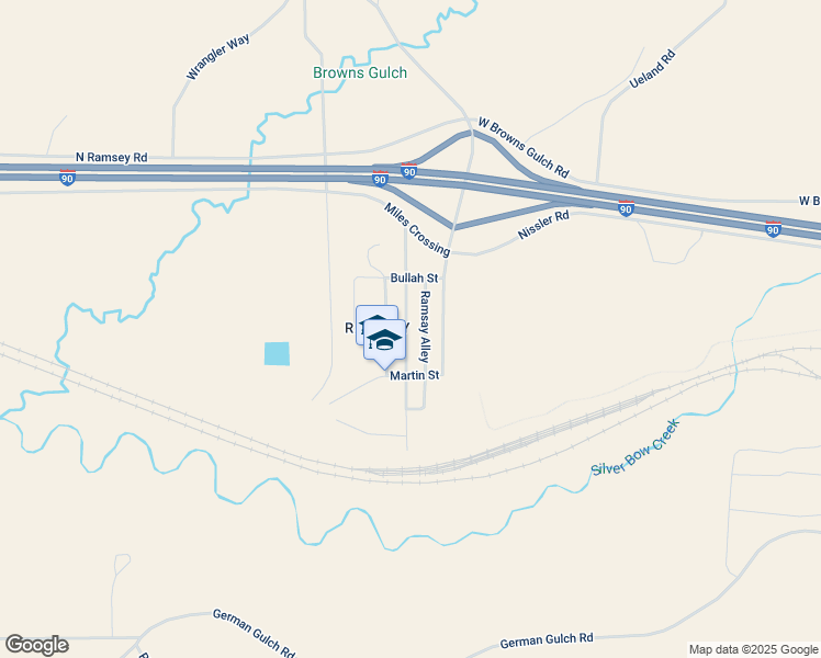 map of restaurants, bars, coffee shops, grocery stores, and more near in Butte