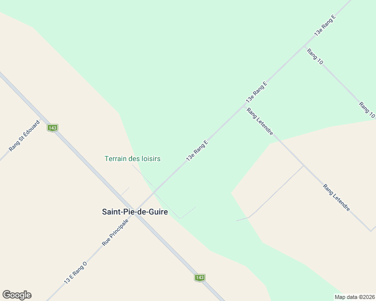 map of restaurants, bars, coffee shops, grocery stores, and more near 485 13e Rang Est in Saint-Pie-de-Guire
