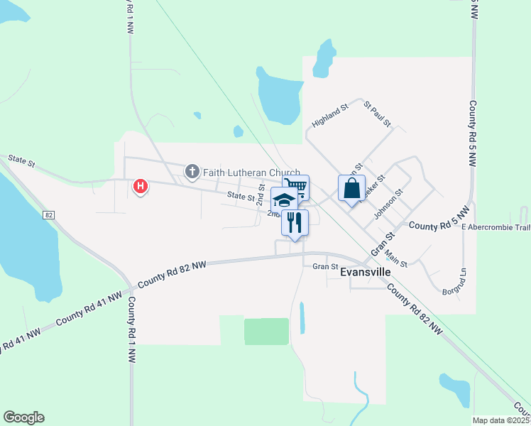 map of restaurants, bars, coffee shops, grocery stores, and more near 123 2nd Avenue in Evansville