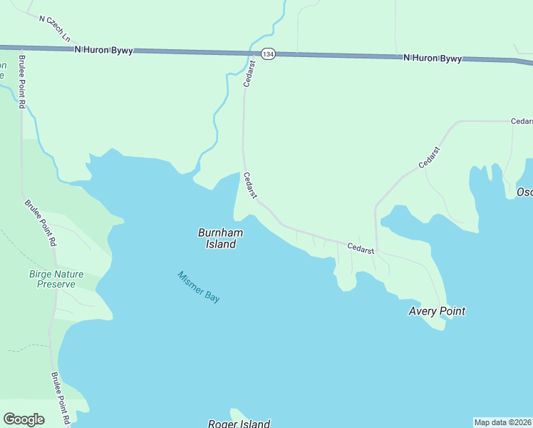 map of restaurants, bars, coffee shops, grocery stores, and more near 4963 West Cedar Road in Hessel