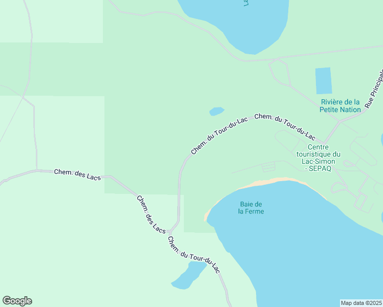 map of restaurants, bars, coffee shops, grocery stores, and more near 632 Chemin du Tour du Lac in Duhamel
