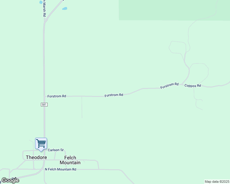 map of restaurants, bars, coffee shops, grocery stores, and more near in Felch Mountain