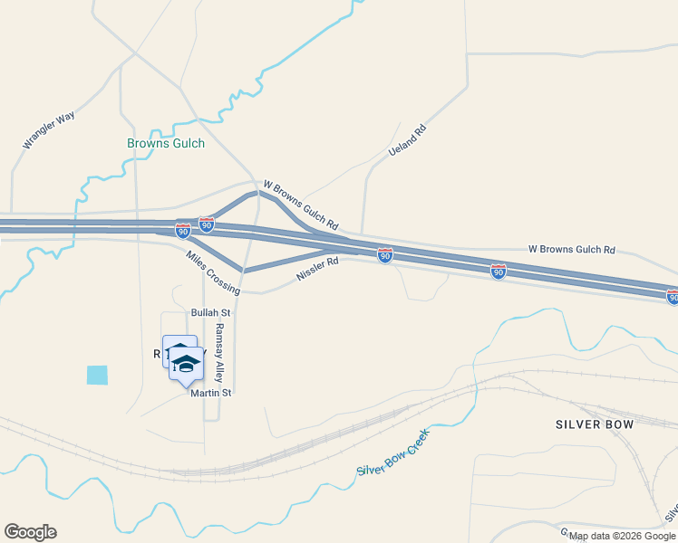 map of restaurants, bars, coffee shops, grocery stores, and more near Cattle Drive in Butte