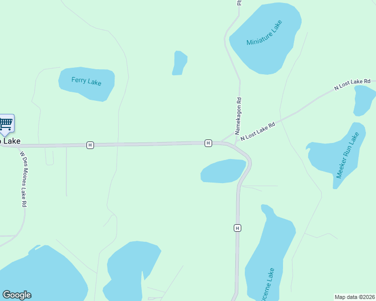 map of restaurants, bars, coffee shops, grocery stores, and more near 30289 County Road H in Danbury