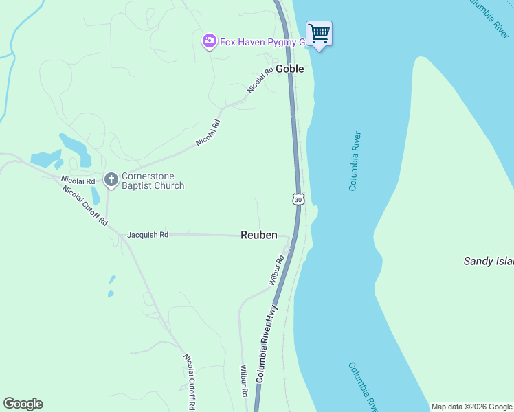 map of restaurants, bars, coffee shops, grocery stores, and more near 33445 Jacquish Road in Rainier