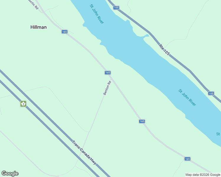 map of restaurants, bars, coffee shops, grocery stores, and more near 689 New Brunswick 165 in Carleton County