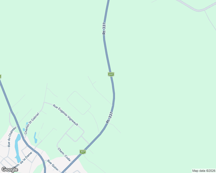 map of restaurants, bars, coffee shops, grocery stores, and more near 3945 Québec 337 in Sainte-Julienne