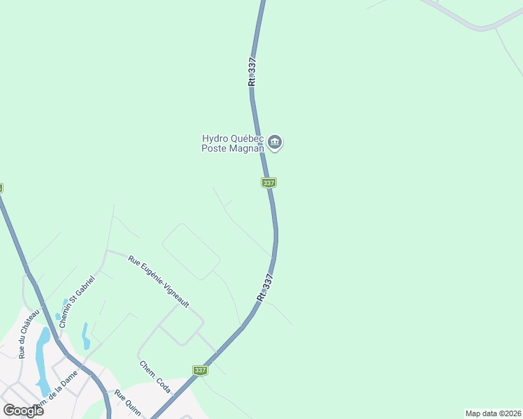 map of restaurants, bars, coffee shops, grocery stores, and more near 3945 Québec 337 in Sainte-Julienne