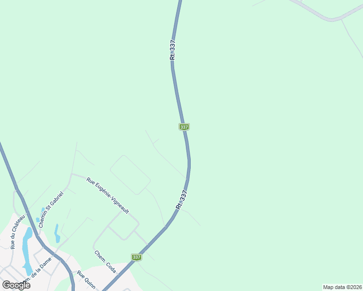 map of restaurants, bars, coffee shops, grocery stores, and more near 3945 Québec 337 in Sainte-Julienne