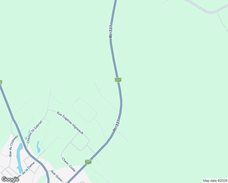 map of restaurants, bars, coffee shops, grocery stores, and more near 3945 Québec 337 in Sainte-Julienne