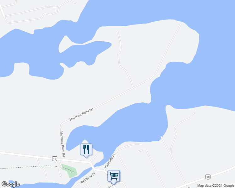 map of restaurants, bars, coffee shops, grocery stores, and more near 223 Machons Point Road in Murray Harbour