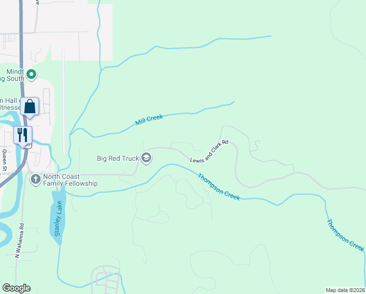 map of restaurants, bars, coffee shops, grocery stores, and more near 2326 Royal View Drive in Seaside
