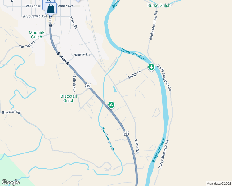 map of restaurants, bars, coffee shops, grocery stores, and more near 625 Water Street in Darby