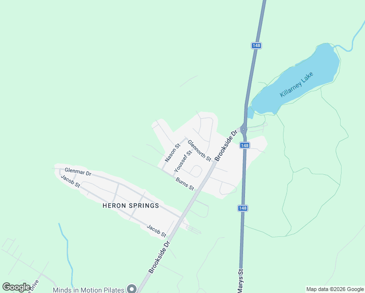 map of restaurants, bars, coffee shops, grocery stores, and more near 70 Nason Street in Fredericton