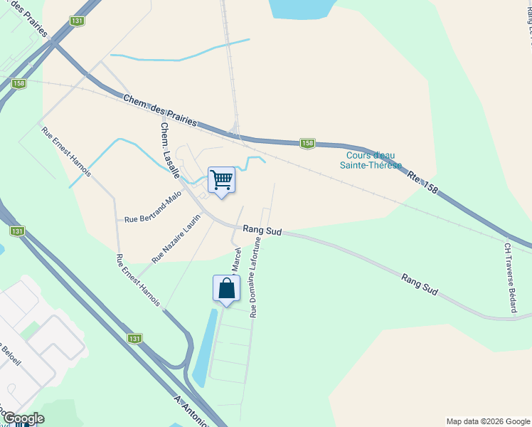 map of restaurants, bars, coffee shops, grocery stores, and more near 19F Rang Sud in Saint-Thomas