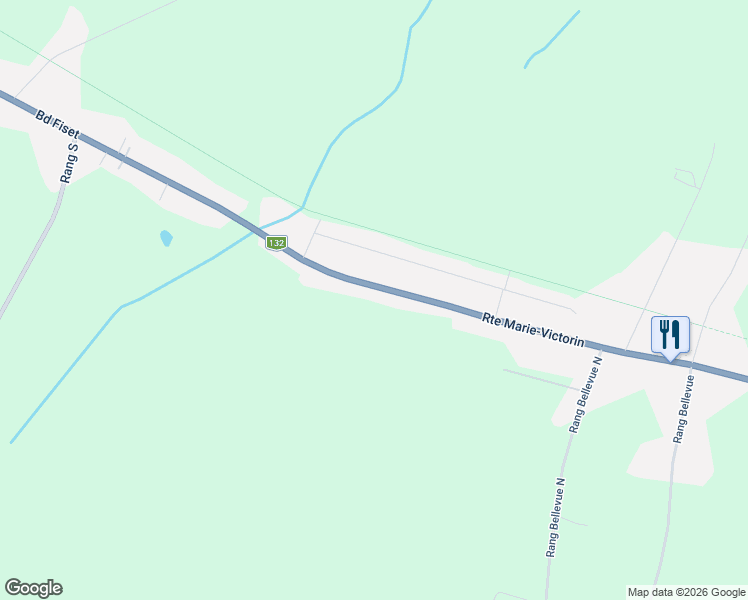 map of restaurants, bars, coffee shops, grocery stores, and more near 4036 Route Marie-Victorin in Saint-Robert