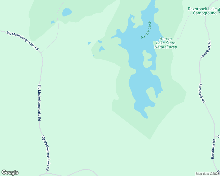 map of restaurants, bars, coffee shops, grocery stores, and more near Big Muskellunge Lake Road in Sayner
