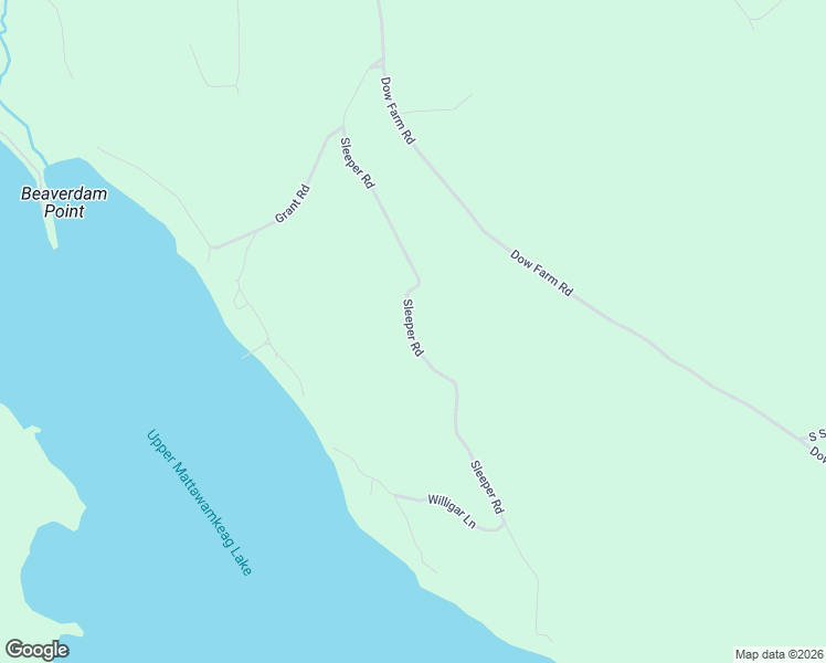 map of restaurants, bars, coffee shops, grocery stores, and more near 250 Sleeper Road in Island Falls
