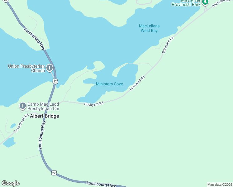 map of restaurants, bars, coffee shops, grocery stores, and more near 167 Brickyard Road in Albert Bridge