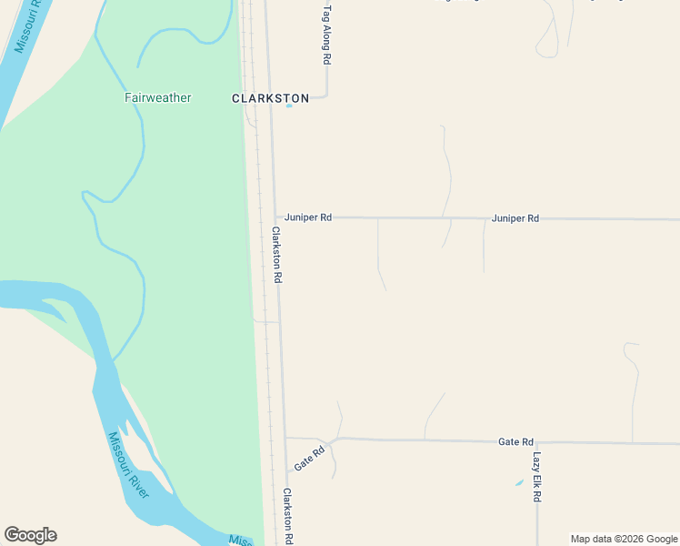 map of restaurants, bars, coffee shops, grocery stores, and more near 11111 Juniper Road in Three Forks