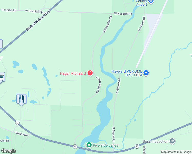 map of restaurants, bars, coffee shops, grocery stores, and more near 10682 North Riverside Road in Hayward