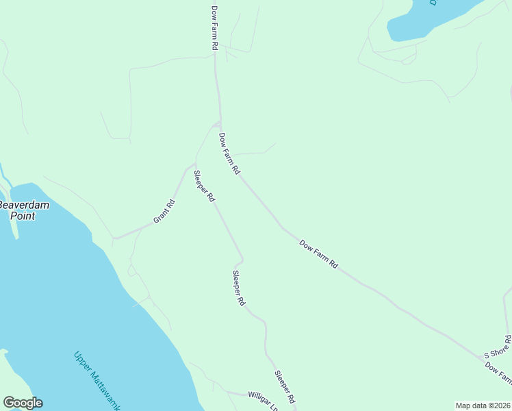 map of restaurants, bars, coffee shops, grocery stores, and more near Dow Farm Road in Island Falls