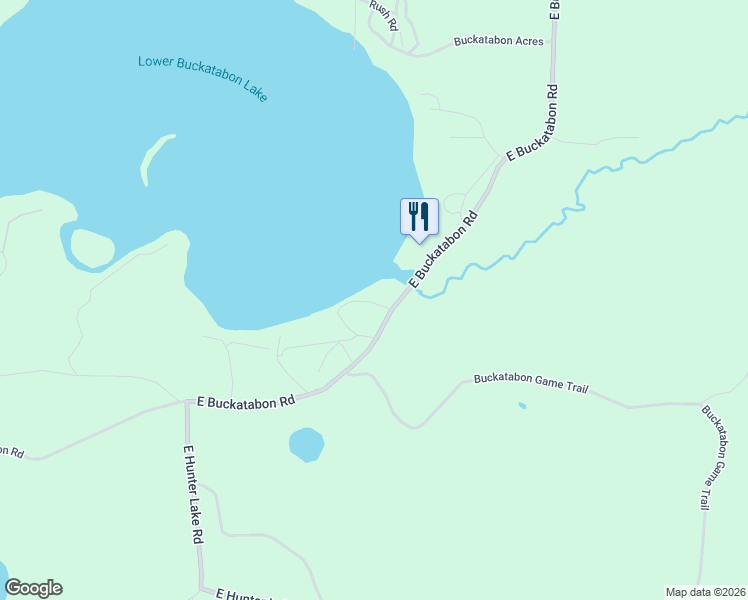 map of restaurants, bars, coffee shops, grocery stores, and more near 3575 East Buckatabon Road in Conover