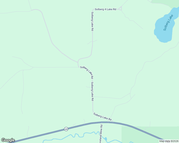 map of restaurants, bars, coffee shops, grocery stores, and more near Solberg Lake Road in Felch