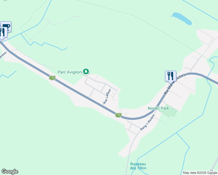 map of restaurants, bars, coffee shops, grocery stores, and more near 1801 Rue Lafleur in Sorel-Tracy