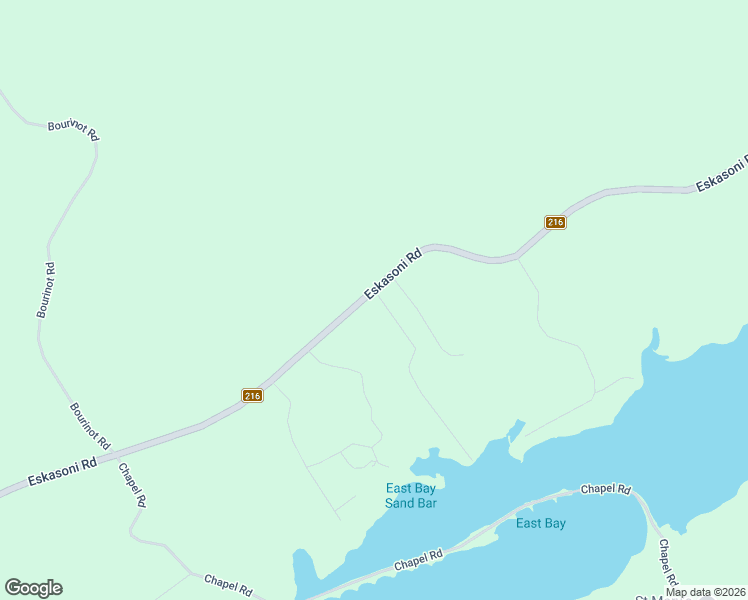 map of restaurants, bars, coffee shops, grocery stores, and more near 1 Eskasoni Road in Northside East Bay