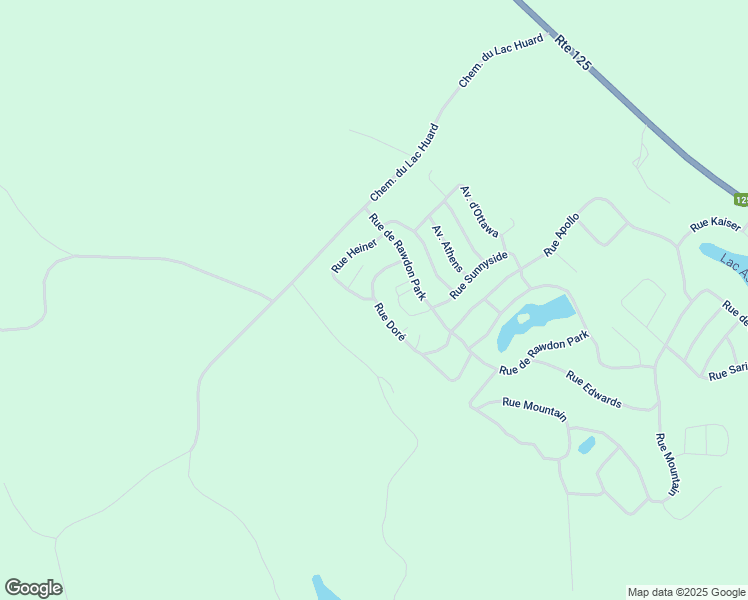 map of restaurants, bars, coffee shops, grocery stores, and more near 2367 Rue Doré in Rawdon