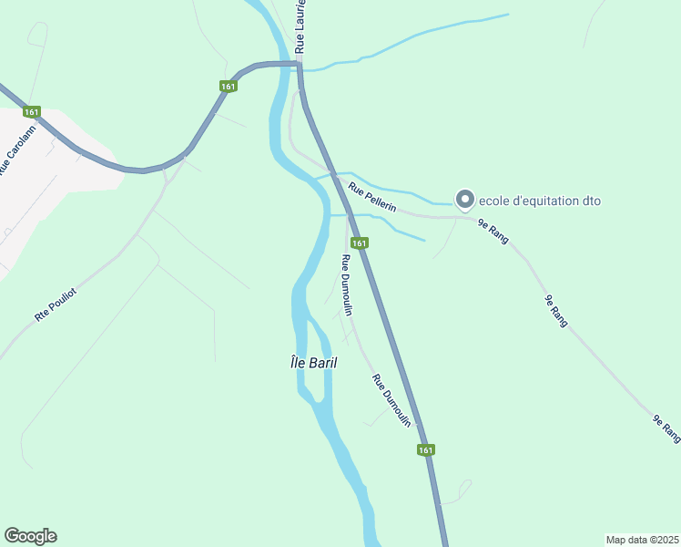map of restaurants, bars, coffee shops, grocery stores, and more near 56 Rue Dumoulin in Victoriaville
